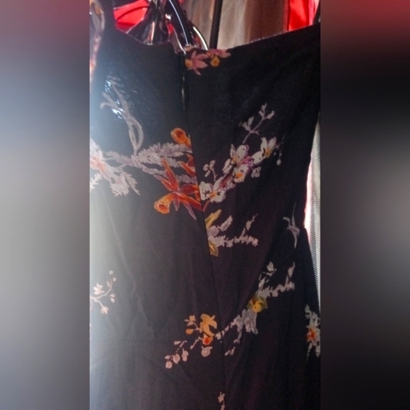 PAIGE Tolucah Floral Midi Sundress in Black. Size Small - Picture 8 of 8